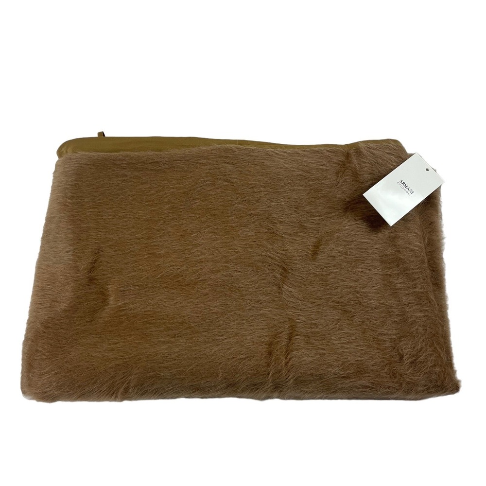 Armani Collezioni Shawl Alpaca Wool Silk Size 26x90" NWT